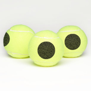 Benutzerdefiniertes Schwarzes Design Hinzufügen vo Tennisbälle