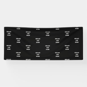Benutzerdefiniertes schwarzes Design mit Foto oder Banner