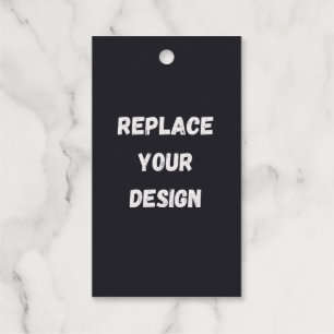 Benutzerdefiniertes schwarzes einfaches Design Fot Geschenkanhänger