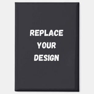 Benutzerdefiniertes schwarzes einfaches Design Fot Magnet