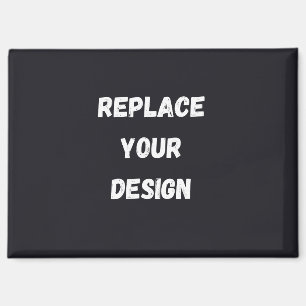 Benutzerdefiniertes schwarzes einfaches Design Fot Magnet