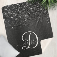 Benutzerdefiniertes Schwarzes Glitzer-Sparkon-Mono
