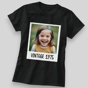 Benutzerdefiniertes schwarzes Vintage-Meilenstein- T-Shirt