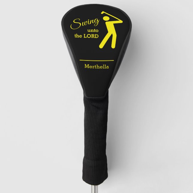 Benutzerdefiniertes SCHWIMMEN ZUM TREIBER DER Silh Golf Headcover (Vorderseite)
