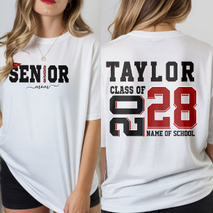 Benutzerdefiniertes Senior 2026 Mama-Shirt, Abschl T-Shirt