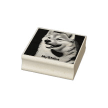 Benutzerdefiniertes Shiba Portrait Foto und Name