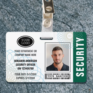 Benutzerdefiniertes Sicherheitsbeamten-ID-Foto Grü Ausweis
