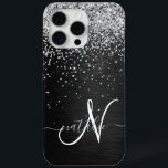 Benutzerdefiniertes Silver Glitzer Black Sparkle M Case-Mate iPhone Hülle<br><div class="desc">Dieses elegante,  hübsch silber funkelnde Glitzer auf schwarz gebürstetem metallischem Hintergrund ist einfach zu personalisieren.</div>