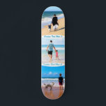 Benutzerdefiniertes Skateboard für Fotocollage-Fot<br><div class="desc">Custom Foto Collage Family Liebe Personalisierter Text - Mutter / Vater / Kind / Eltern / Paar - Moderne benutzerdefinierte Fotos Einzigartiges Design - Spezielle Familie / Freunde oder Persönliches Geschenk - Add your Fotos and Text - Name / Favorite Hintergrund - Elemente und Text Farben / Schriftart / Größe...</div>