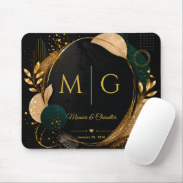 Benutzerdefiniertes Skript auf luxuriösem schwarze Mousepad