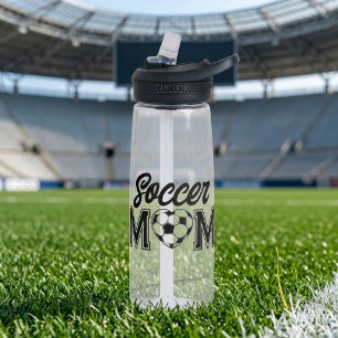 Benutzerdefiniertes Soccer Mom Hearts Trikot Numme Trinkflasche