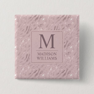Benutzerdefiniertes Soft Blush Pastell Rosa Gold G Button