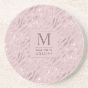 Benutzerdefiniertes Soft Blush Pastell Rosa Gold G Getränkeuntersetzer