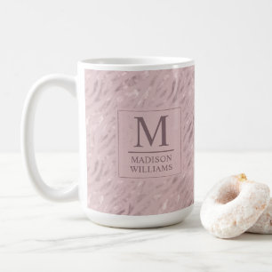 Benutzerdefiniertes Soft Blush Pastell Rosa Gold G Kaffeetasse