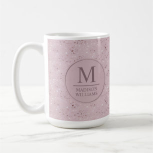 Benutzerdefiniertes Soft Blush Pastell Rosa Gold G Kaffeetasse