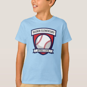 Benutzerdefiniertes Softball-Baseball-Logo T-Shirt