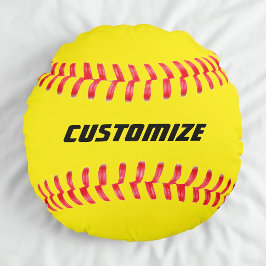 Benutzerdefiniertes Softball-Kissen Rundes Kissen