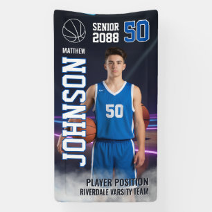 Benutzerdefiniertes Sportfoto zur Basketball-Senio Banner