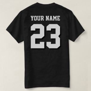 Benutzerdefiniertes Sporttrikot-T-Shirt - Name und T-Shirt