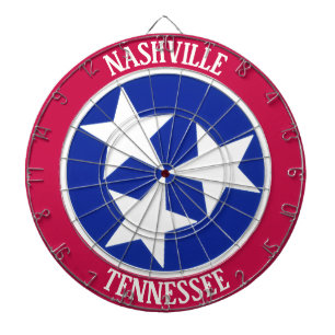 Benutzerdefiniertes Stadt TENNESSEE Flaggen-Design Dartscheibe