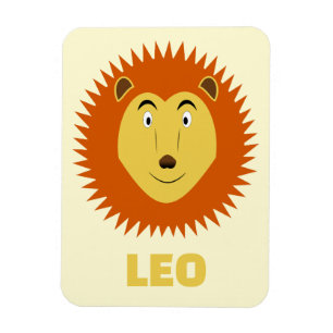 Benutzerdefiniertes Sternzeichen Löwe Geburtstag Magnet