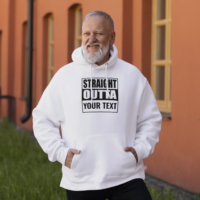 Benutzerdefiniertes STRAIGHT OUTTA - Fügen Sie Ihr Hoodie (Von Creator hochgeladen)