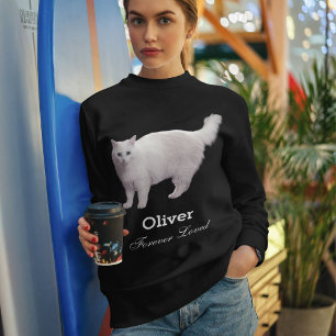 Benutzerdefiniertes süßes Haustier Gedenkfoto Name Sweatshirt