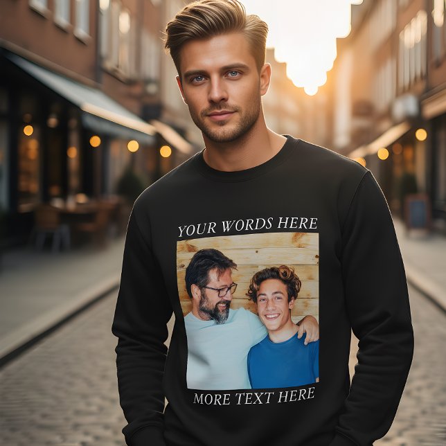 Benutzerdefiniertes Sweatshirt mit Bild und Text,  (Von Creator hochgeladen)