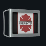 Benutzerdefiniertes Symbol für das Rote Logo des F Rechteckige Gürtelschnalle<br><div class="desc">Personalisierte Feuerwehrleute Rote Logos Symbol Feuer Rettungsdienst Geschenke!</div>
