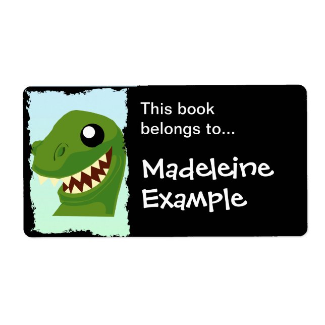 Benutzerdefiniertes T-Rex-Booktag (Vorne)