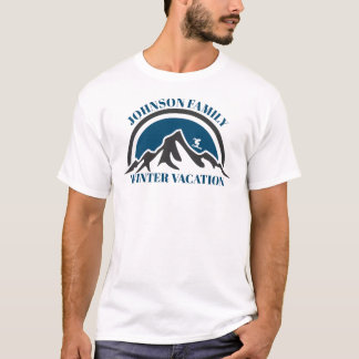 Benutzerdefiniertes T-Shirt für den Familien-Winte