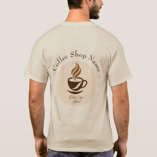 Benutzerdefiniertes T-Shirt für Kaffeehausmitarbei