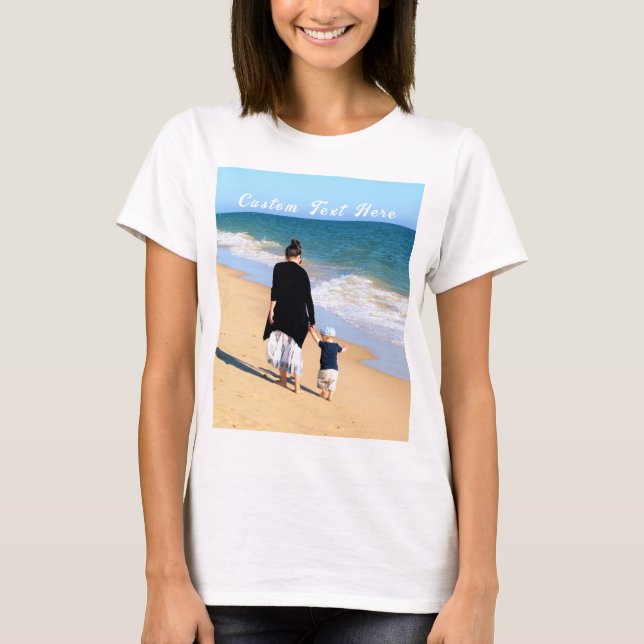 Benutzerdefiniertes T - Shirt-Geschenk für Ihr Fot T-Shirt (Vorderseite)