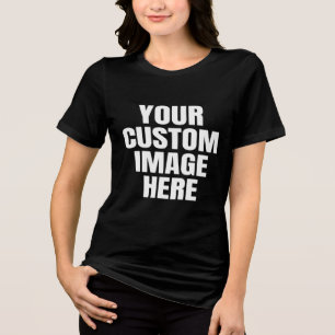 Benutzerdefiniertes T-Shirt mit Ihrem Bild für die Tri-Blend Shirt
