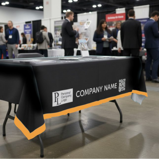 Benutzerdefiniertes Table Cover Business-Logo Oran Tischdecke (Customized Tablecloth Custom Business Logo Company Name Table Cover Promoting Expo Promotion Tool)