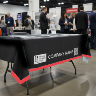 Benutzerdefiniertes Table Cover Business-Logo Rote Tischdecke