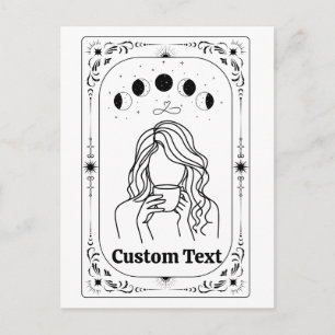 Benutzerdefiniertes Tarot Astrologie Glück Magisch Postkarte