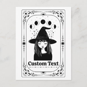 Benutzerdefiniertes Tarot Himmelsmond Launenhaftig Postkarte