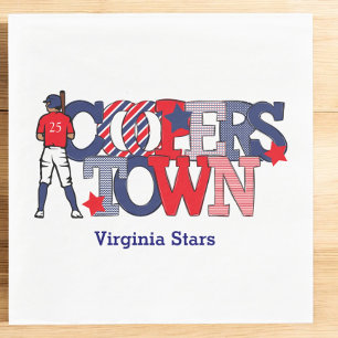 Benutzerdefiniertes Team des Patriotischen Basebal Serviette