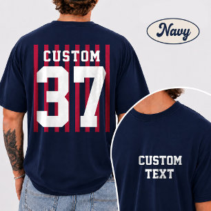 Benutzerdefiniertes Team-Shirt mit Vorder- und Rüc T-Shirt
