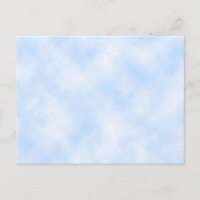 Benutzerdefiniertes Template: Blauer Himmel mit Wo Postkarte (Vorderseite)