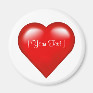 Benutzerdefiniertes Template-Magnet für Red Heart Magnet