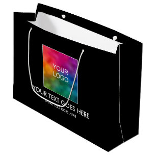 Benutzerdefiniertes Template Text Business-Logo hi Große Geschenktüte