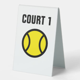 Benutzerdefiniertes Tenniscourt-Nummern-Tischzelt- Tischaufsteller