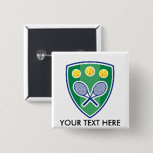 Benutzerdefiniertes Tennissgeschenk für Club oder Button
