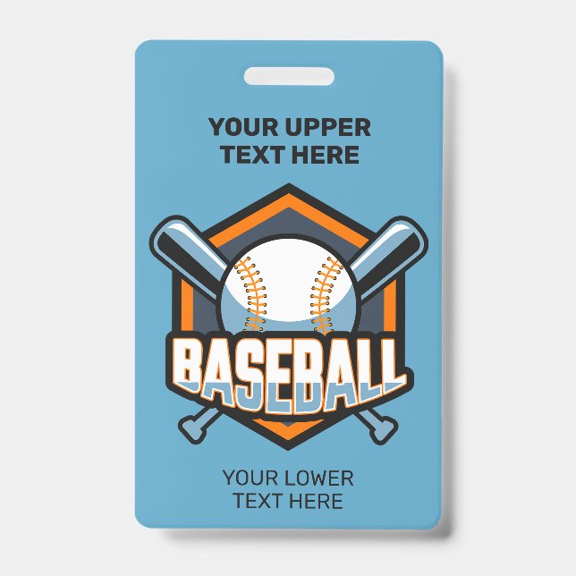 Benutzerdefiniertes Text- und FarbBaseball Ausweis (Vorderseite)