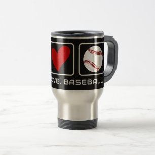 Benutzerdefiniertes Text- und FarbBaseball Reisebecher