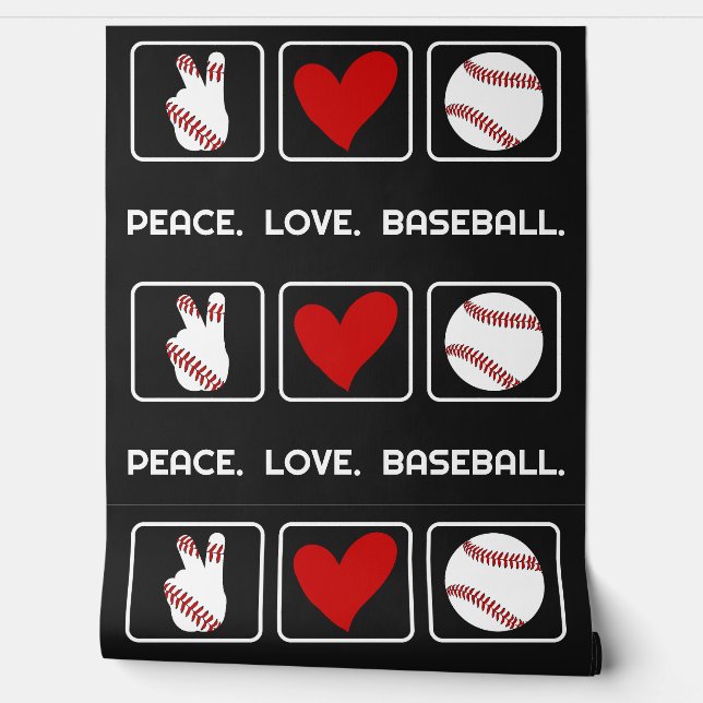 Benutzerdefiniertes Textbaseball Tapete (Abrollen)