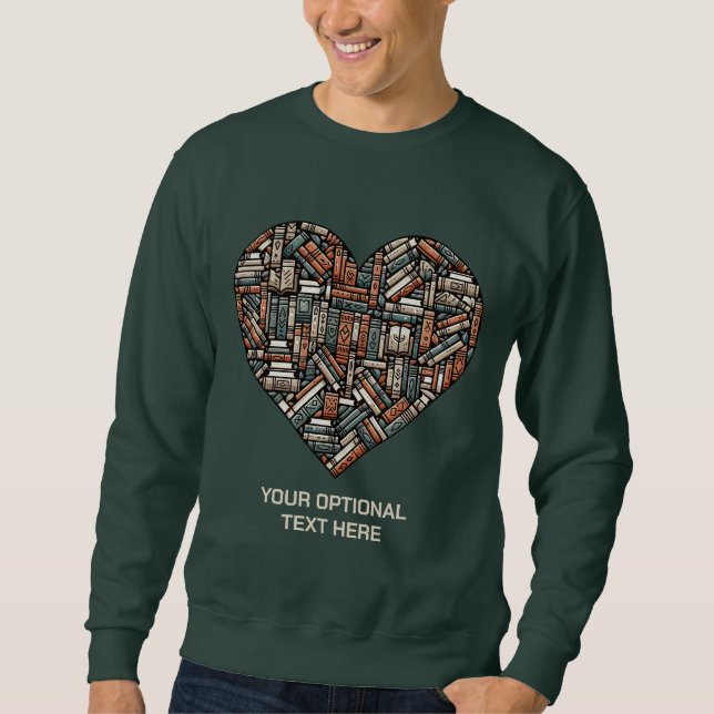 Benutzerdefiniertes Textbuch Sweatshirt (Vorderseite)