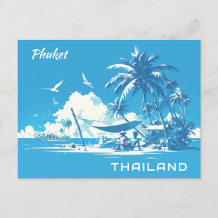 Benutzerdefiniertes Textnachrichten Thailand Postk Postkarte